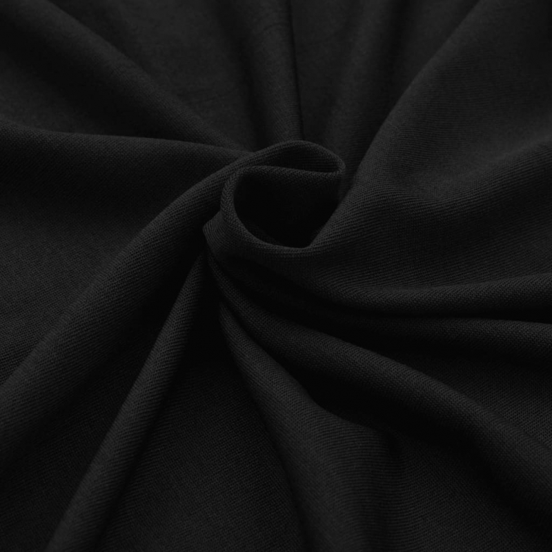 Stretch-Tischhusse 2 Stk. 120 x 60,5 x 74 cm Schwarz