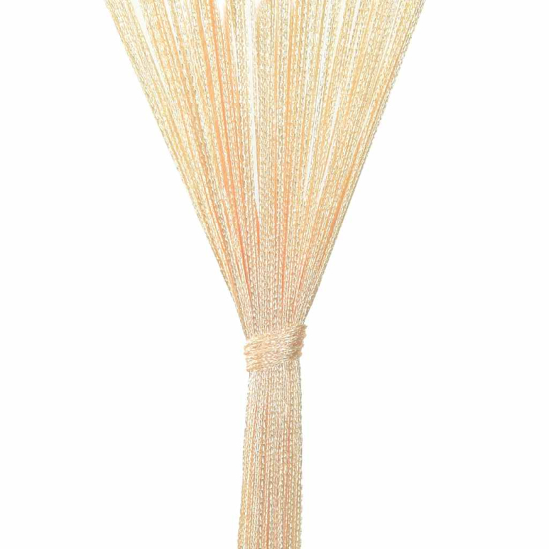 Fadenvorhänge 2 Stk. 100 x 250 cm Cremefarben