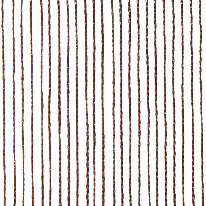 Fadenvorhänge 2 Stk. 140 x 250 cm Braun