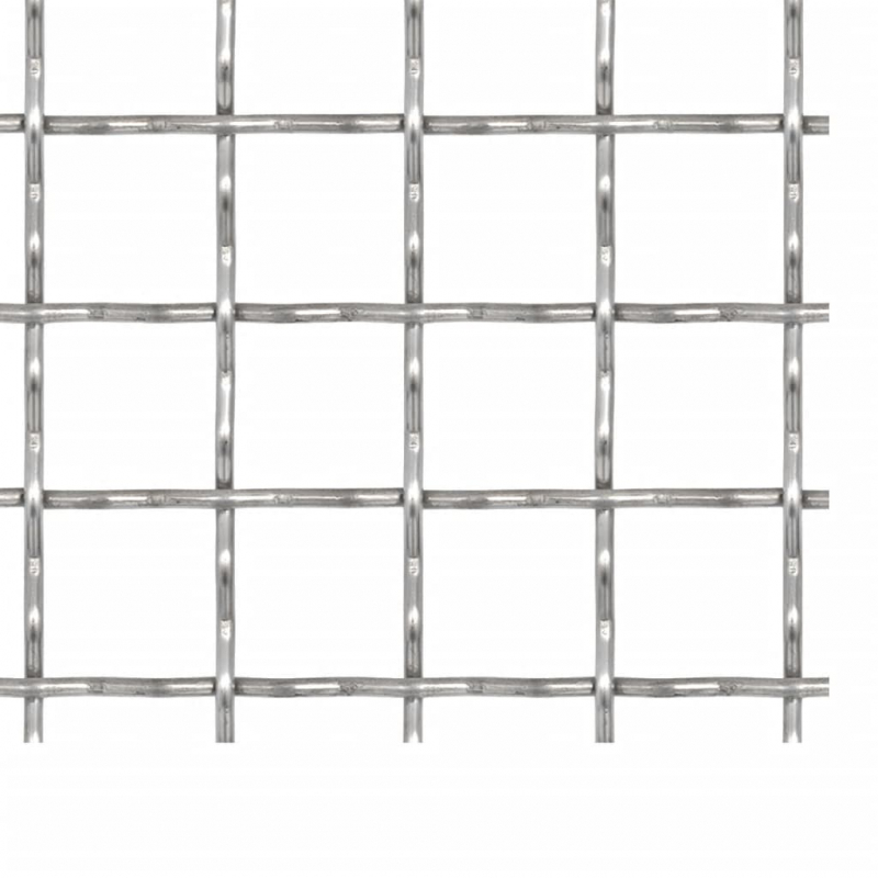 Wellengitter Edelstahl 100x85 cm 21x21x2,5 mm