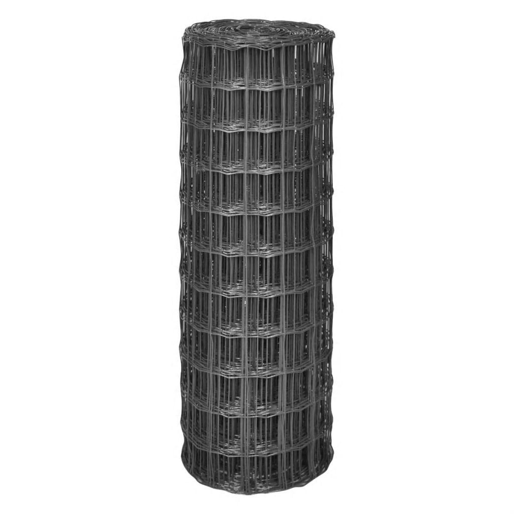 Eurozaun Stahl 10 x 1,2 m Grau