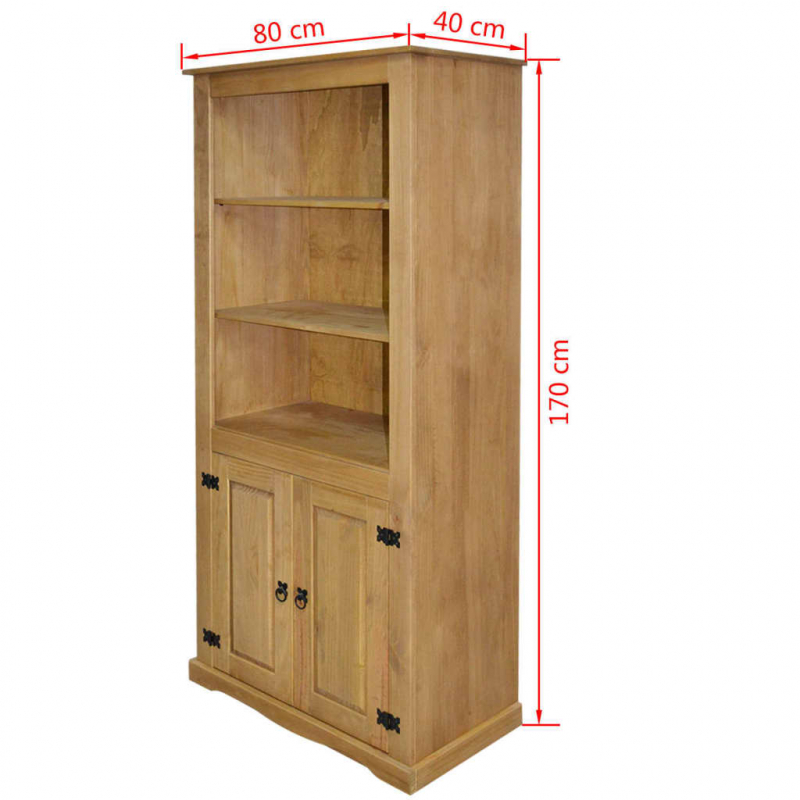 Buffetschrank Mexiko-Stil Kiefernholz 80x40x170 cm