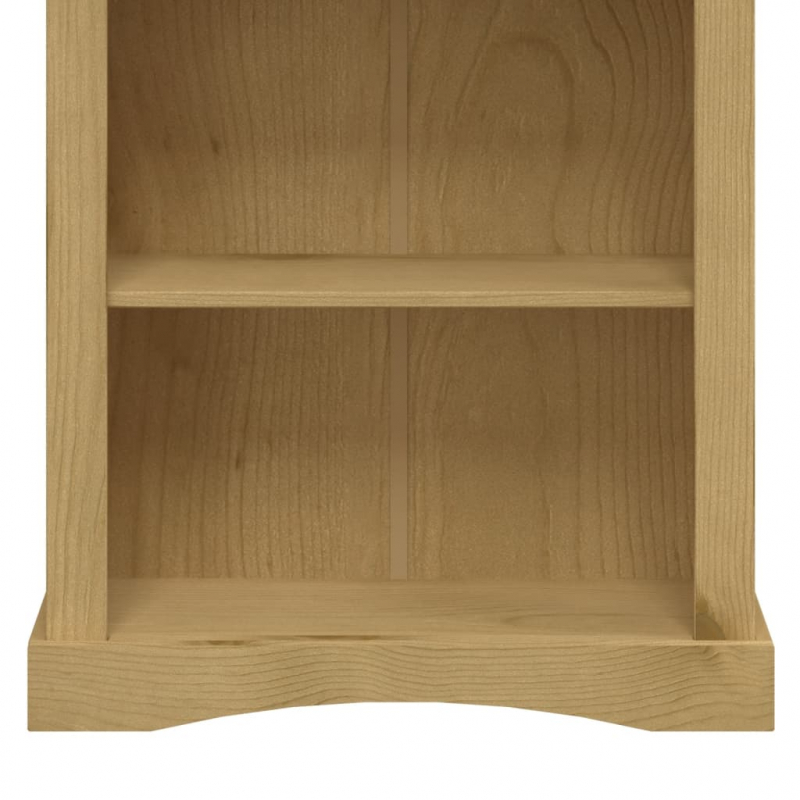 Bücherschrank 4 Fächer Mexiko-Stil Kiefernholz 80x29x150 cm