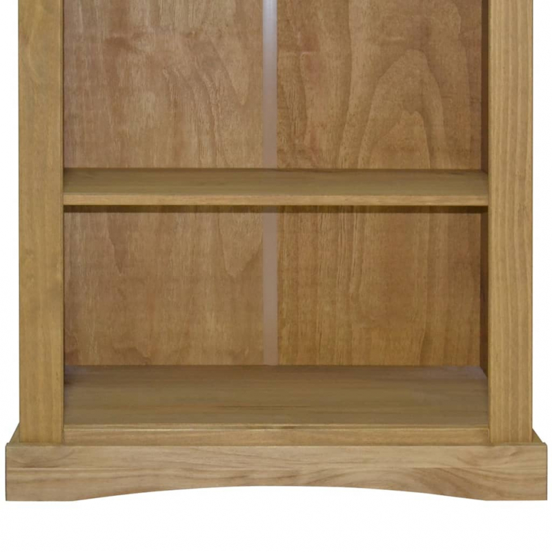 Bücherschrank 3 Fächer Mexiko-Stil Kiefernholz 80x29x100 cm