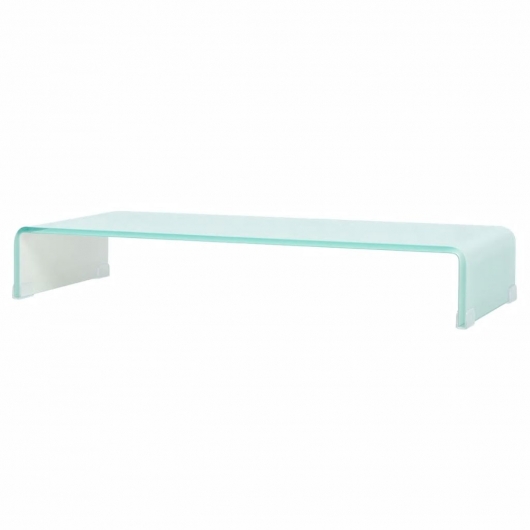 TV-Aufsatz/Monitorerhöhung Glas Grün 90x30x13 cm