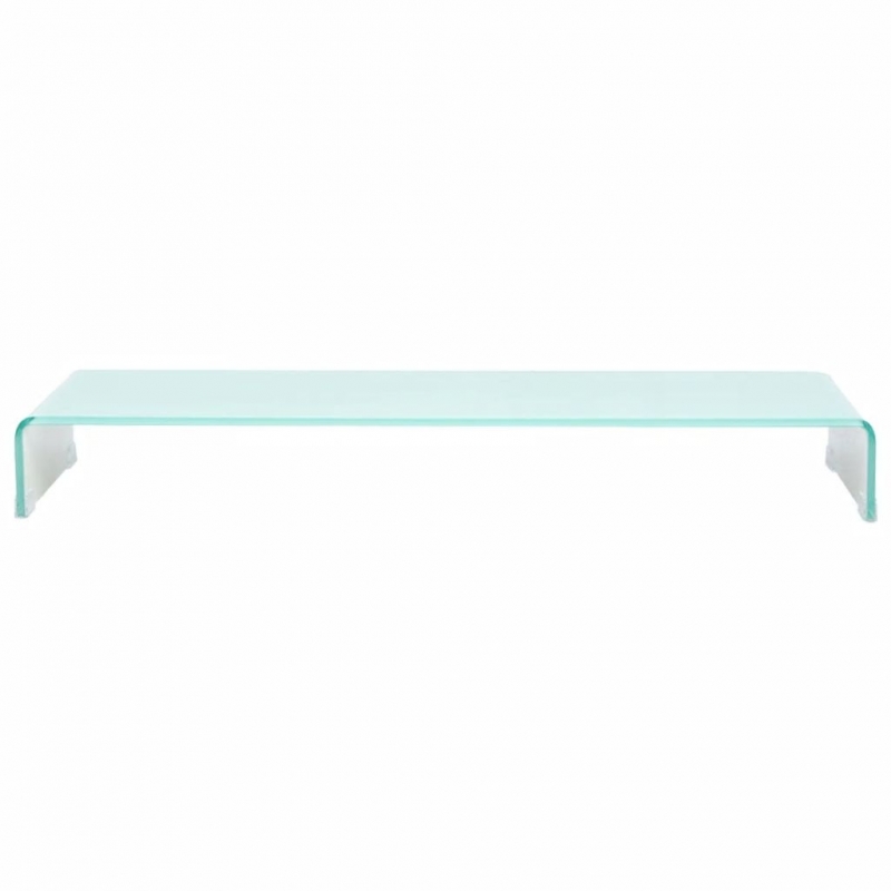 TV-Aufsatz/Monitorerhöhung Glas Grün 100x30x13 cm
