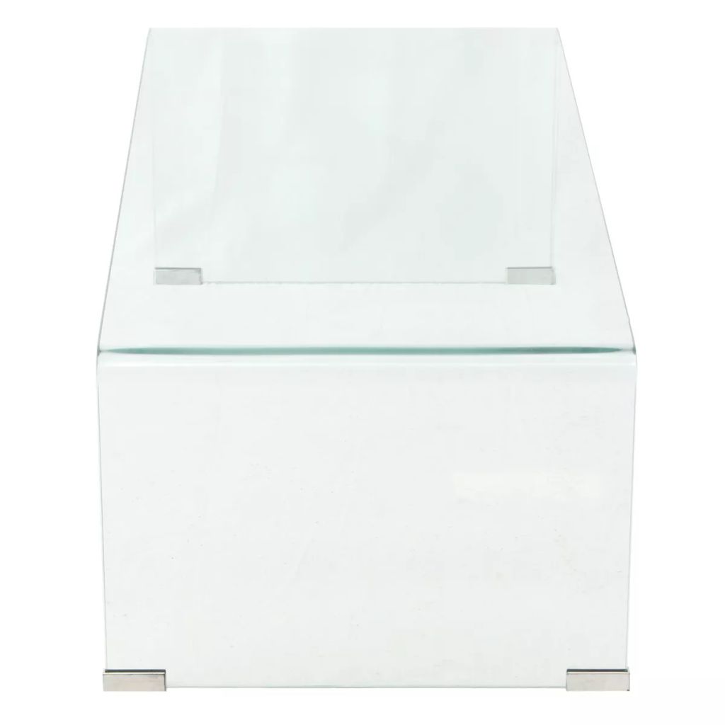 Couchtisch Hartglas 98x45x30 cm Transparent