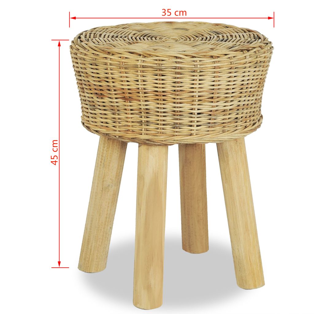 Barhocker Natur Rattan