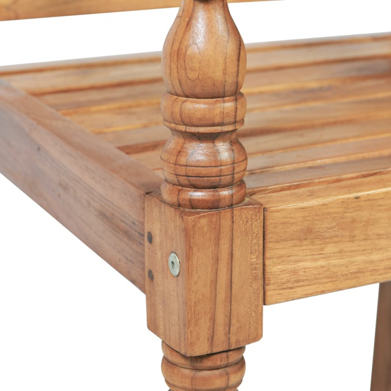 Batavia Gartenbank mit Polstern 150 cm Teak