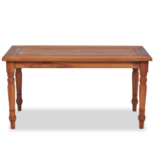 Batavia-Couchtisch Teak 90x50x45 cm