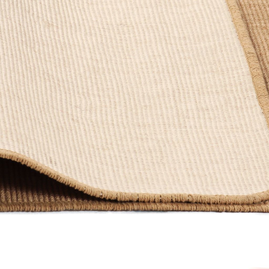 Teppich Jute mit Latexrücken 70x130 cm Natur