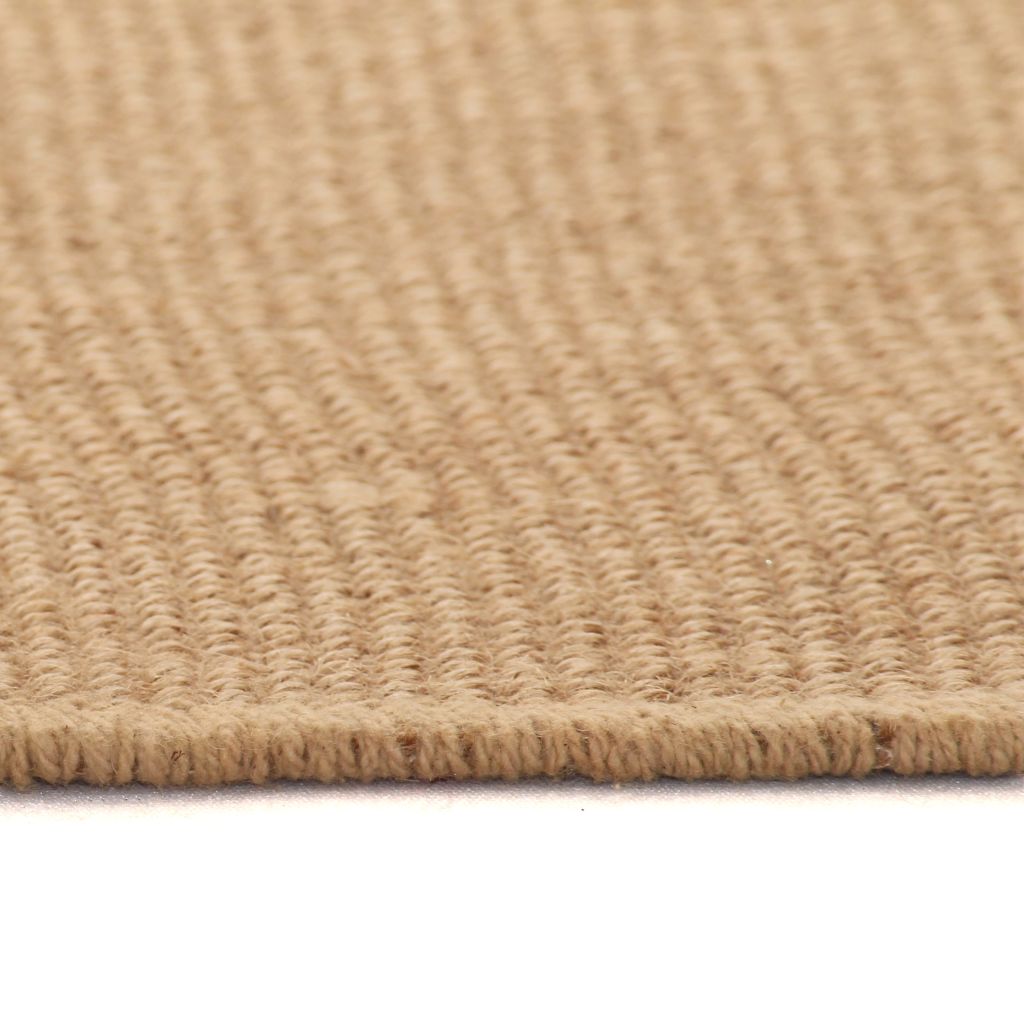 Teppich Jute mit Latexrücken 80x160 cm Natur