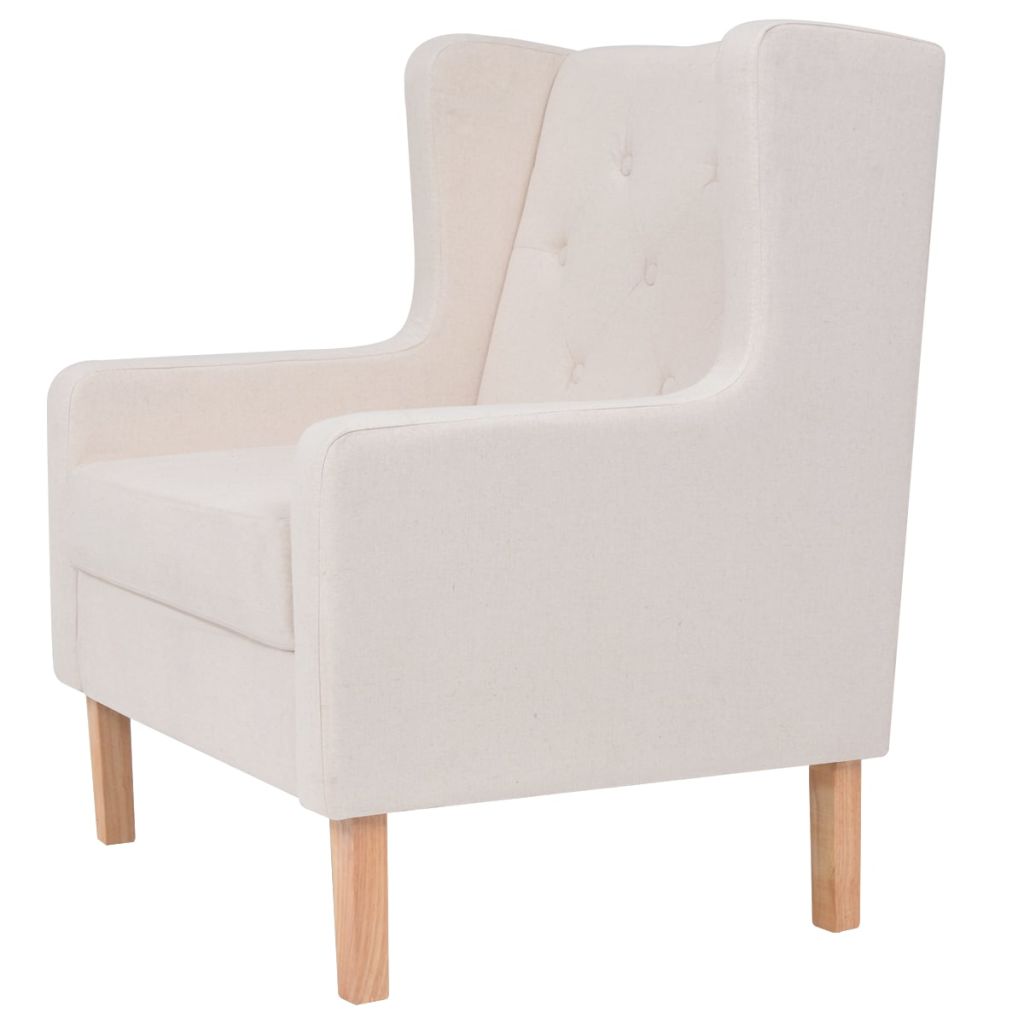 Sessel Cremeweiß Stoff