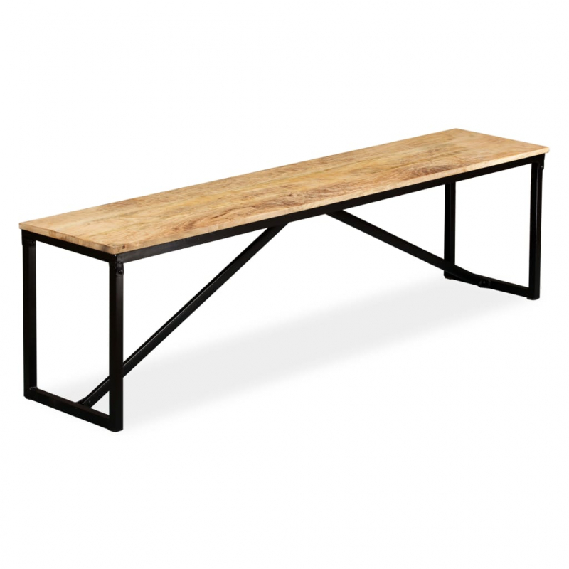 Sitzbank Massiv-Mangoholz 160x35x45 cm