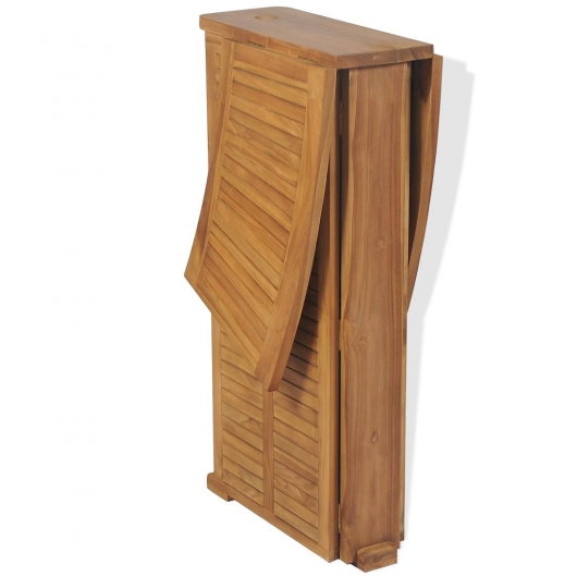 Bartisch Klappbar 155x53x105 cm Massivholz Teak