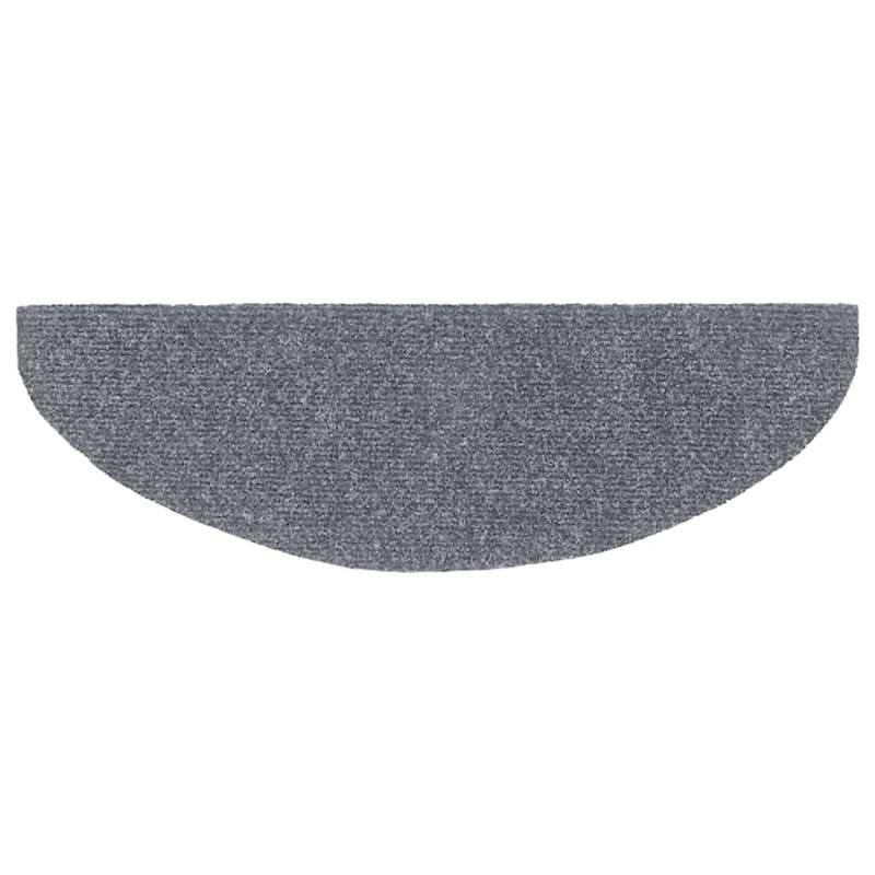 15-tlg Selbstkleb. Treppenmatten Nadelvlies 65x21x4cm Hellgrau