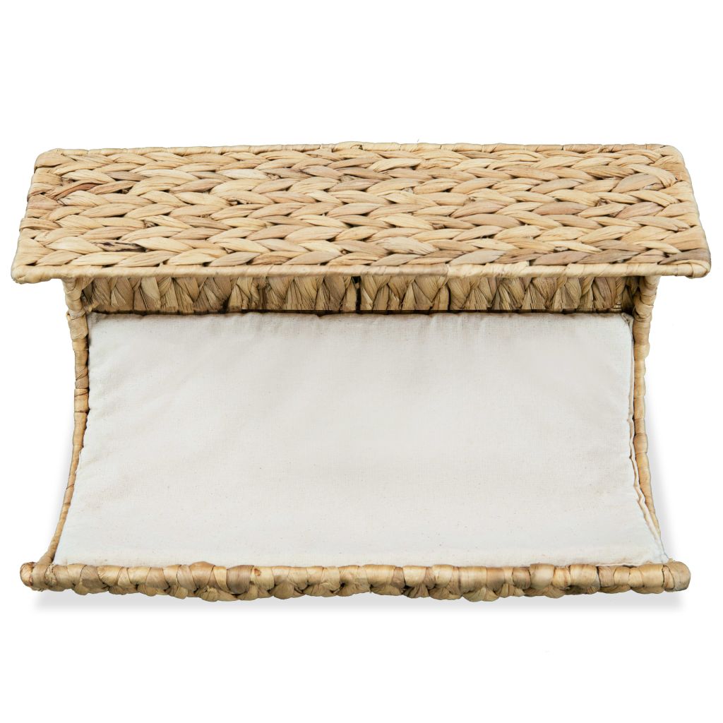 Katzenbett mit Kissen Wasserhyazinthe 37 x 20 x 20 cm