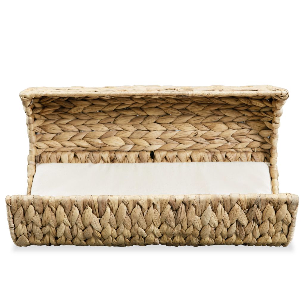 Katzenbett mit Kissen Wasserhyazinthe 37 x 20 x 20 cm