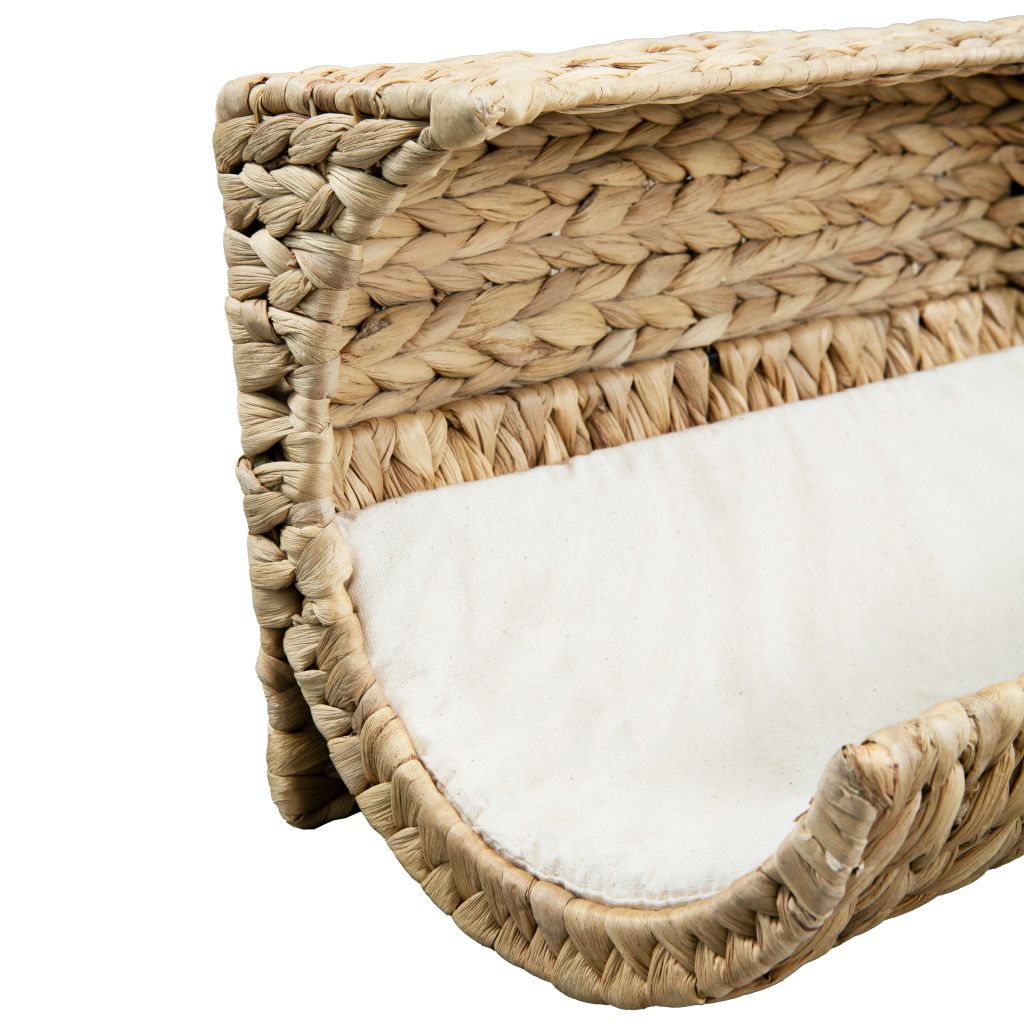 Katzenbett mit Kissen Wasserhyazinthe 37 x 20 x 20 cm