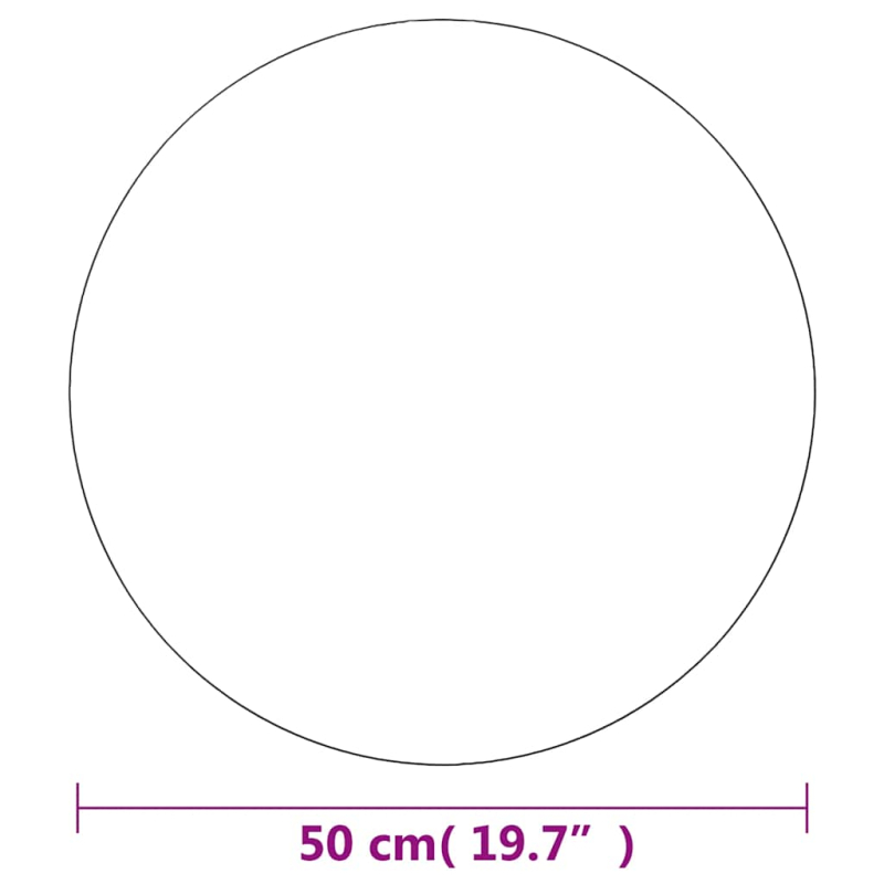 Wandspiegel 50 cm Rund Glas