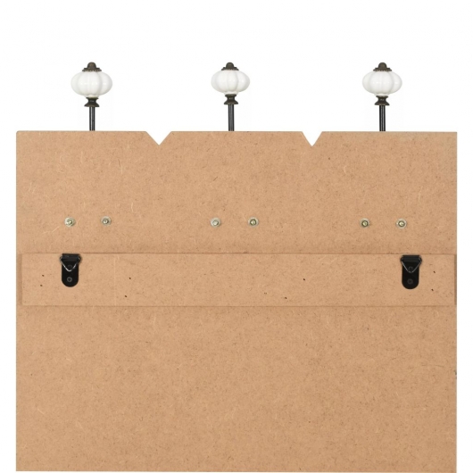 Wandgarderobe mit 6 Haken 120 x 40 cm LIVE LIFE