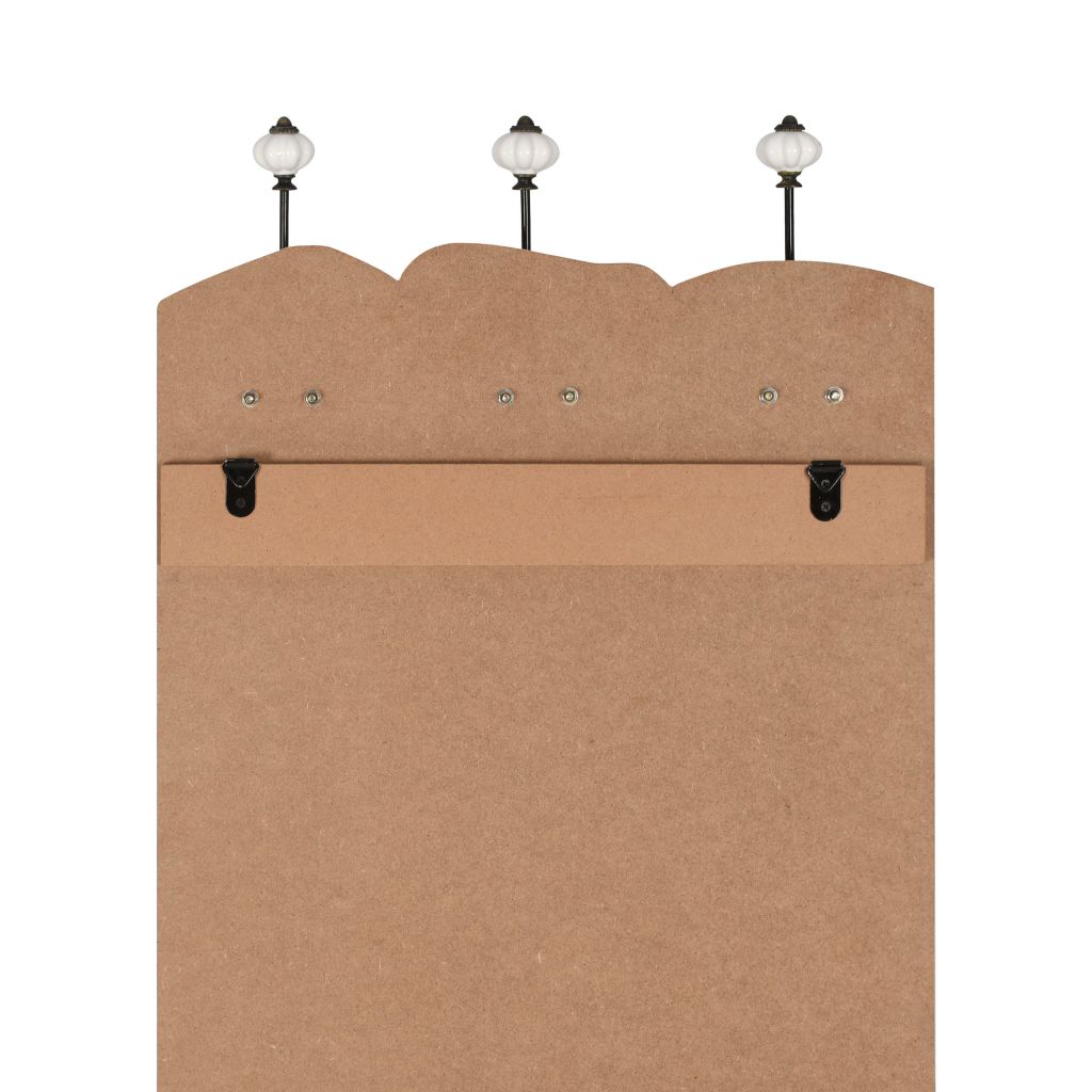 Wandgarderobe mit 6 Haken 120 x 40 cm LOVE LIVE
