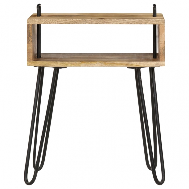 Nachttisch Massivholz Mango 40×34×47 cm