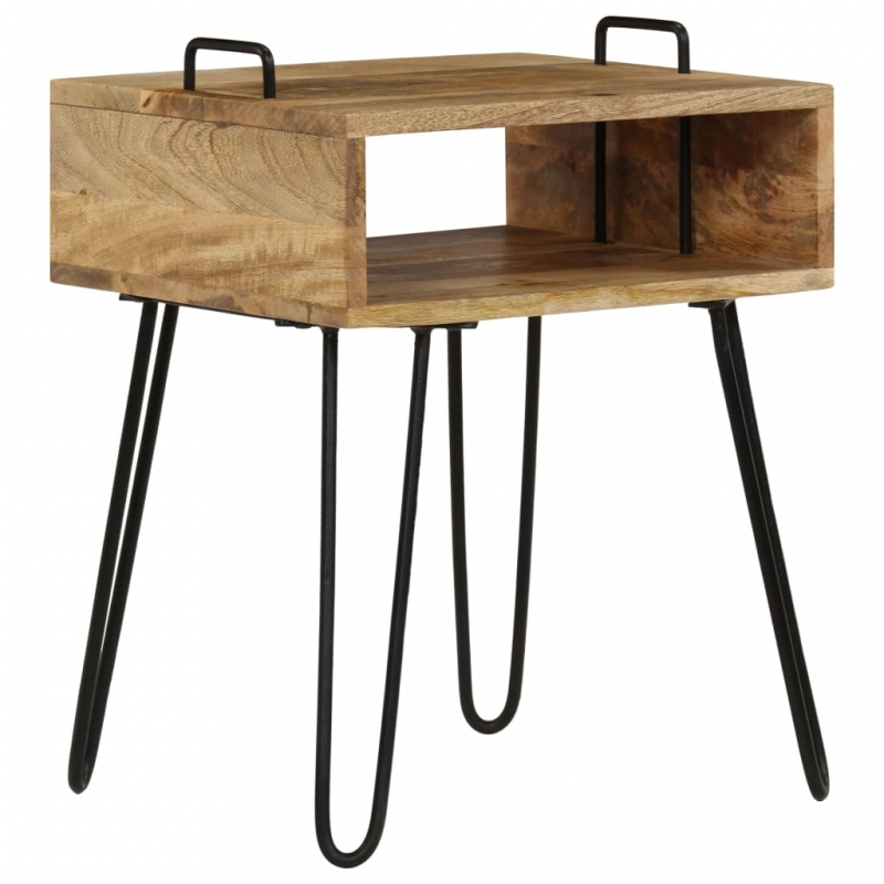 Nachttisch Massivholz Mango 40×34×47 cm
