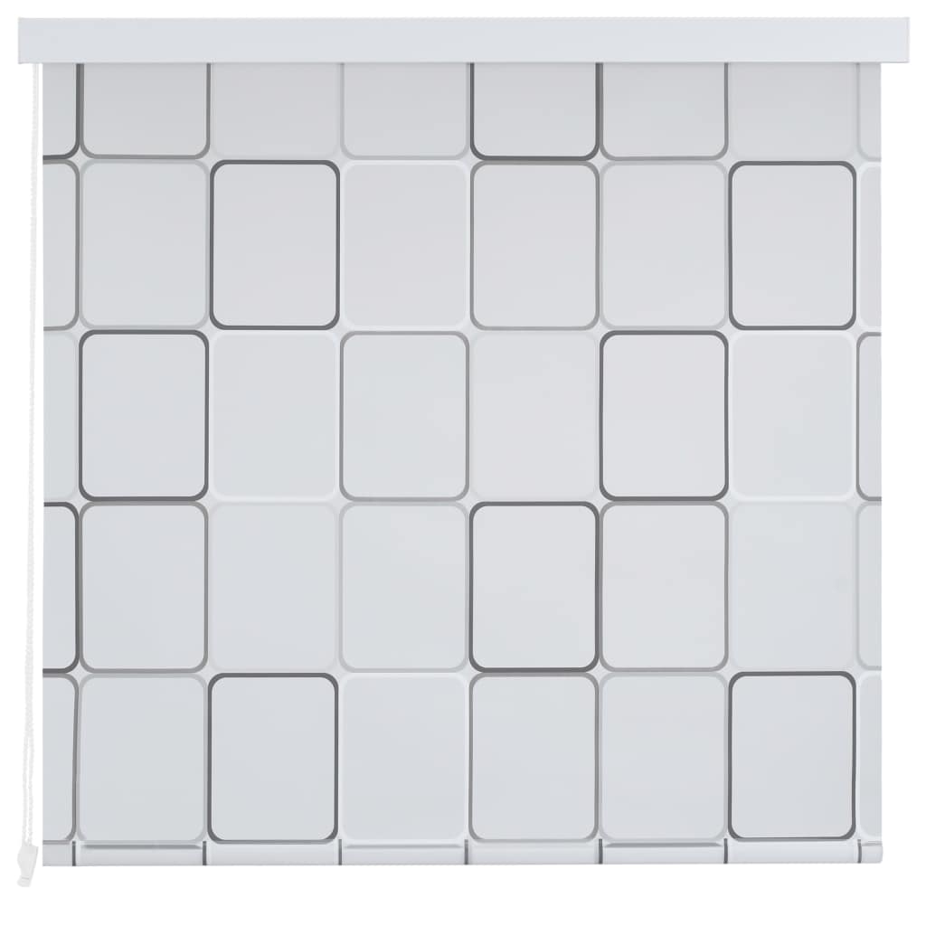 Duschrollo 120x240 cm Quadratmuster