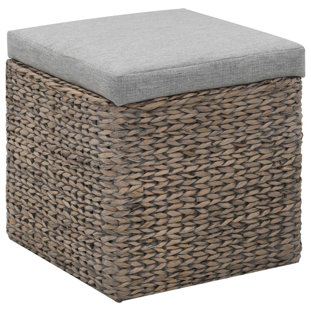 Ottoman-Set 2 Stk. Seegras Grau