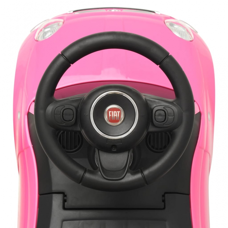 Kinder-Aufsitzauto Fiat 500 Rosa