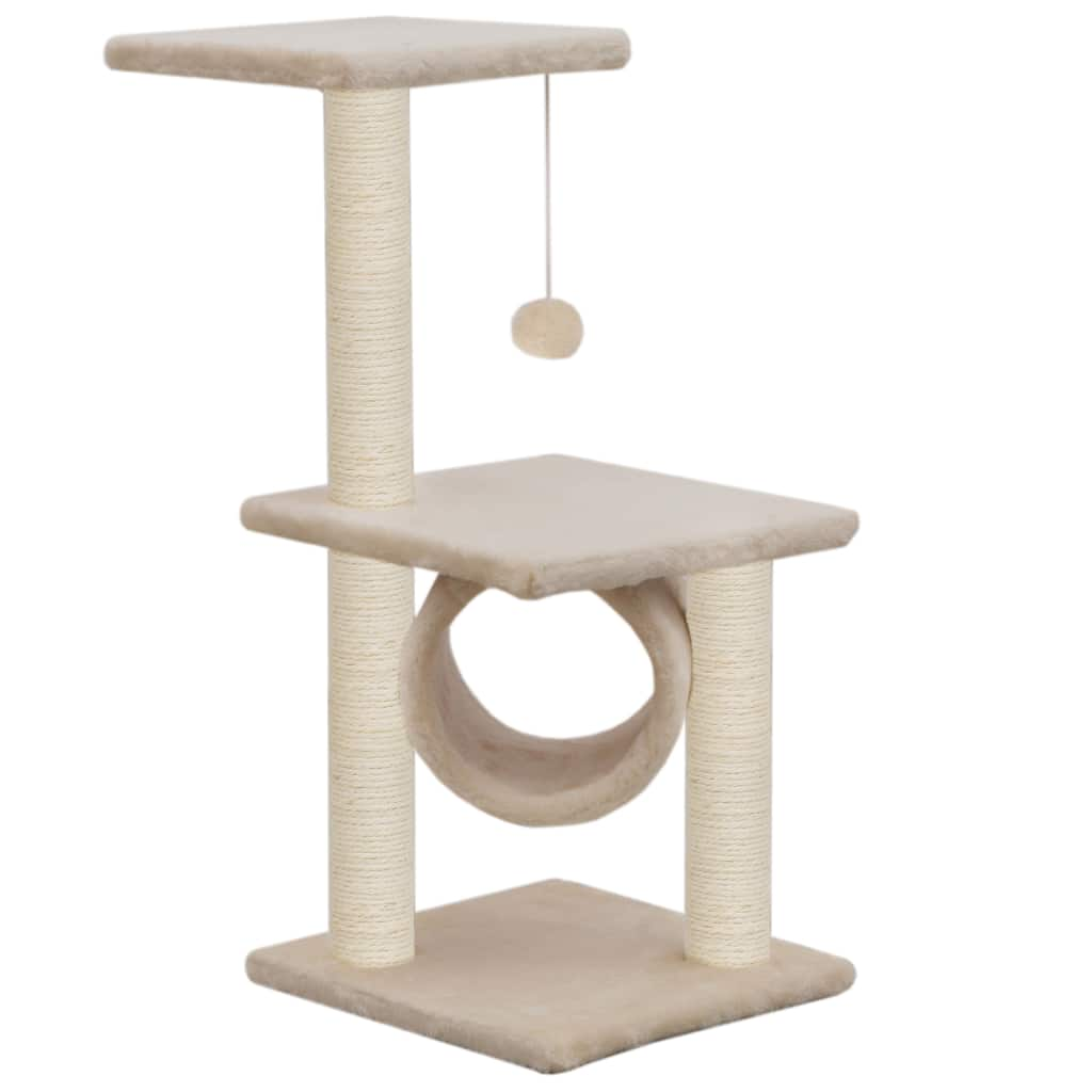 Katzen-Kratzbaum Sisal 65 cm Beige