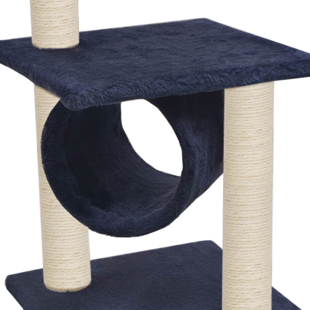 Katzen-Kratzbaum Sisal 65 cm Dunkelblau