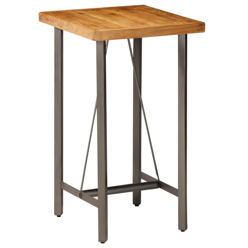 Bar-Set 3-tlg. Recyceltes Massivholz Teak