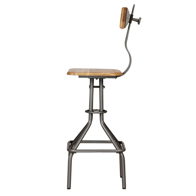 Bar-Set 3-tlg. Recyceltes Massivholz Teak
