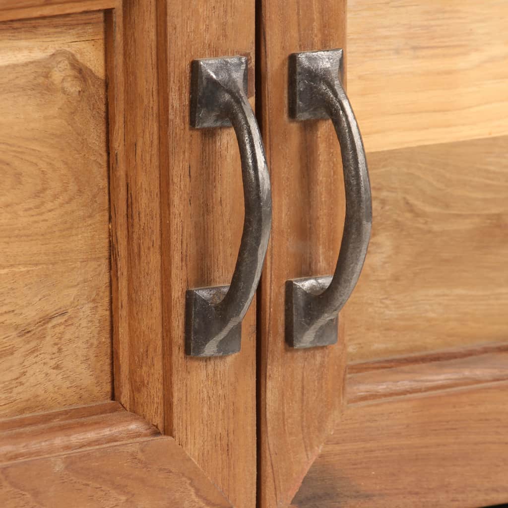 TV-Schrank Recyceltes Teakholz und Stahl 120x30x40 cm