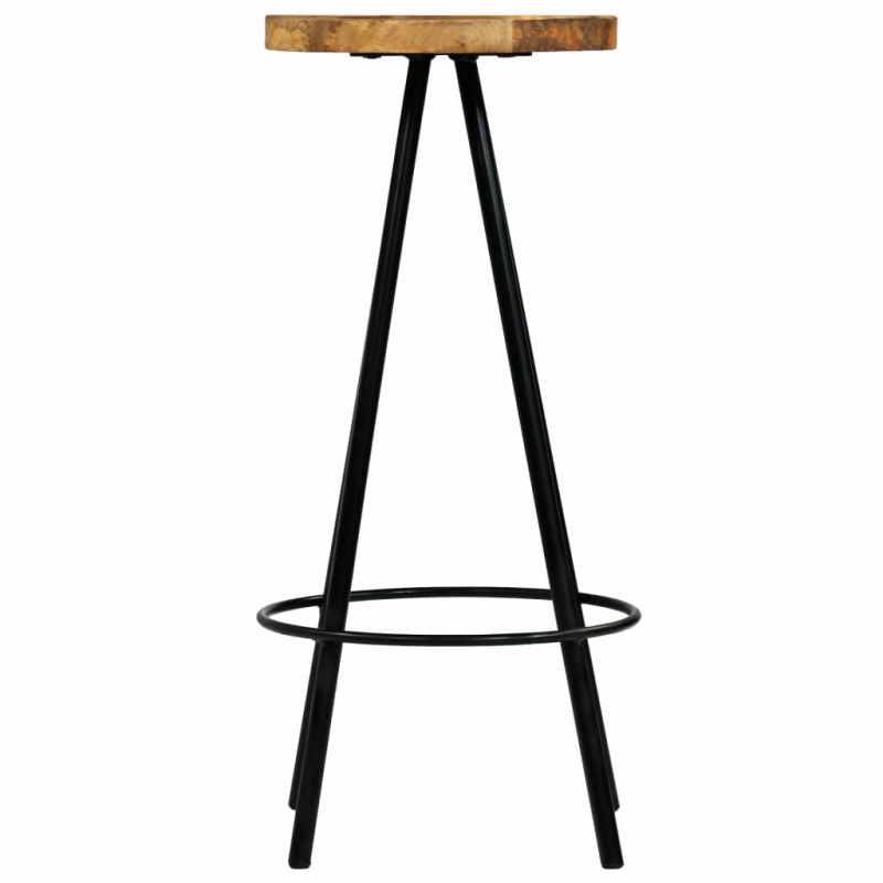 Barhocker 2 Stk. Massivholz Mango