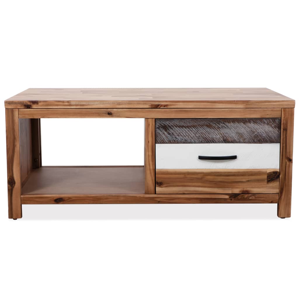 Couchtisch Massivholz Akazie 90x50x37,5 cm