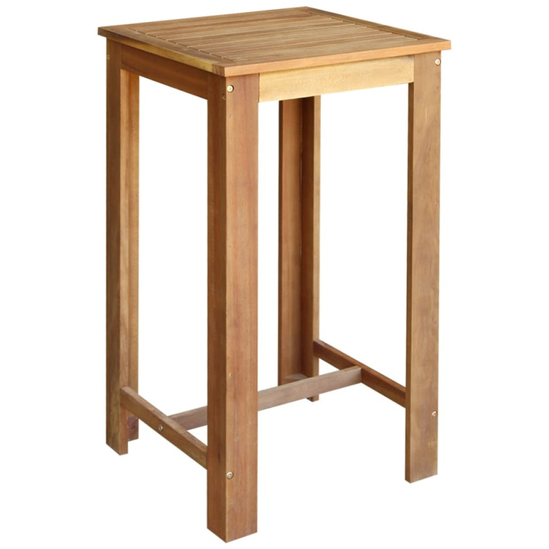 Bartisch Massivholz Akazie 60x60x105 cm