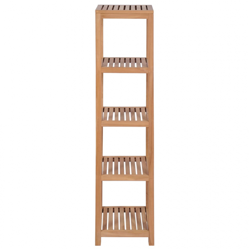 Badregal mit 4 Böden Massivholz Teak 42x42x165 cm