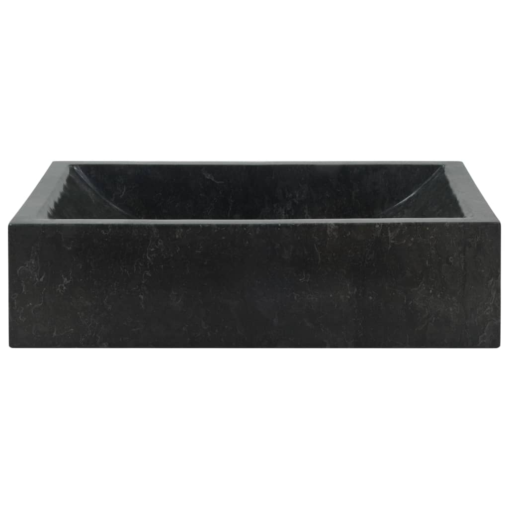 Waschbecken 45x30x12 cm Marmor Schwarz