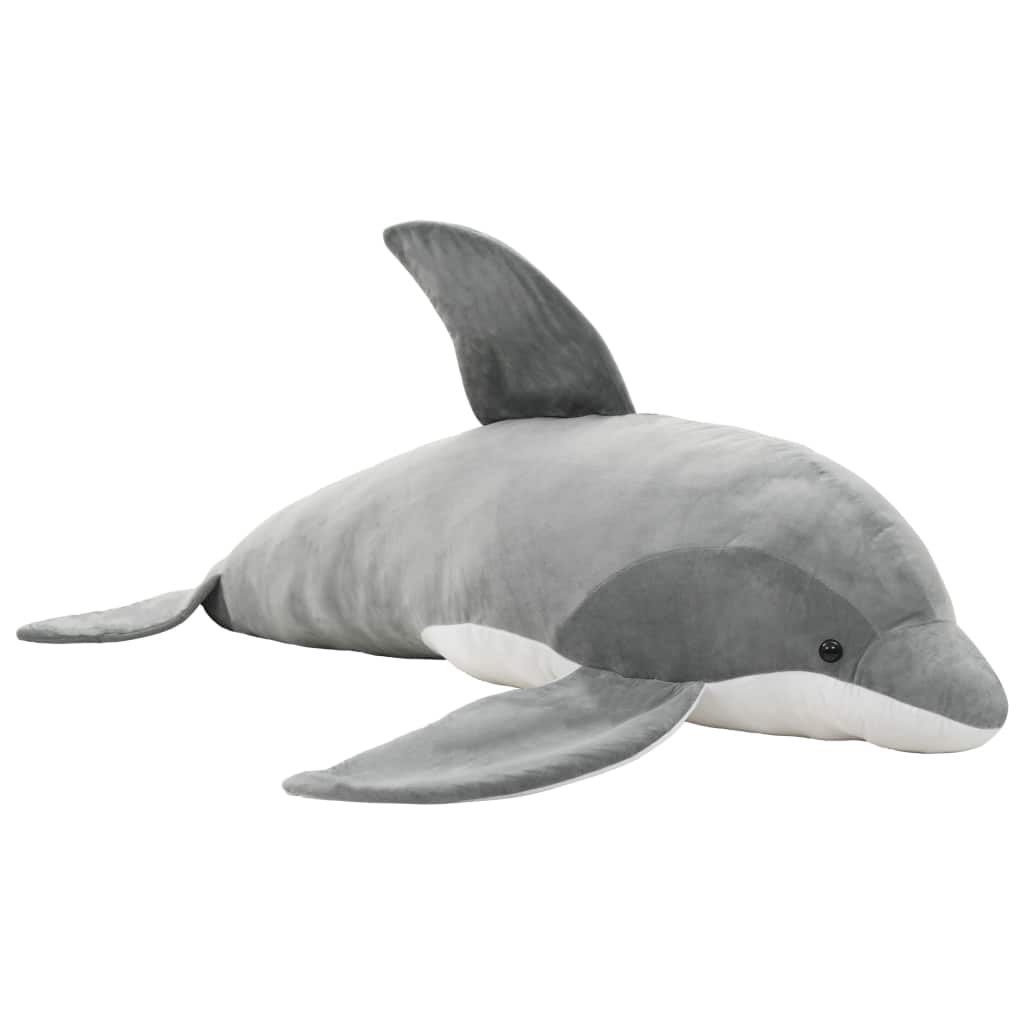 Delfin Kuscheltier Plüsch Grau