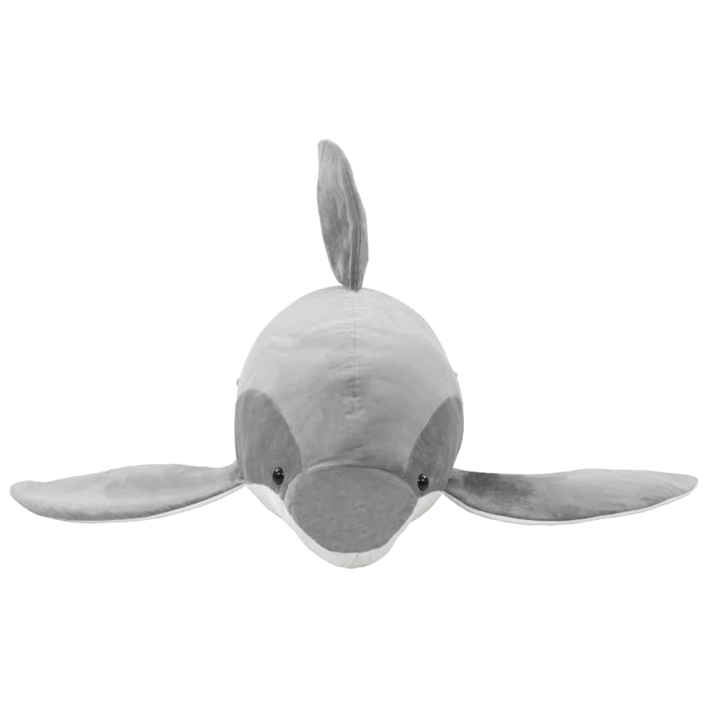 Delfin Kuscheltier Plüsch Grau