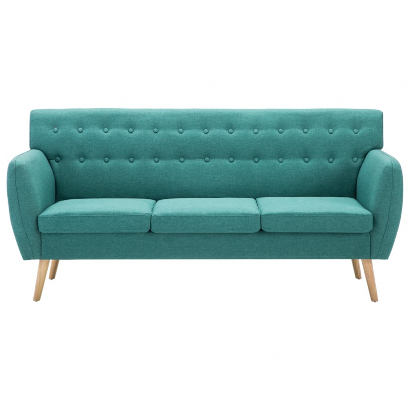3-Sitzer-Sofa Stoff 172x70x82 cm Grün