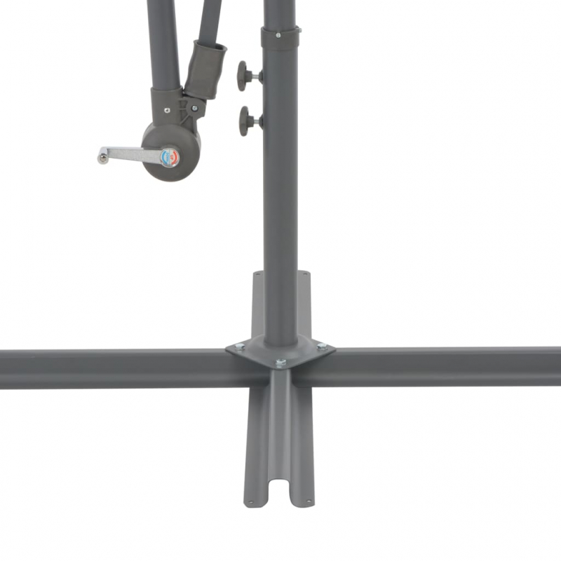 Ampelschirm mit Aluminium-Mast 350 cm Anthrazit