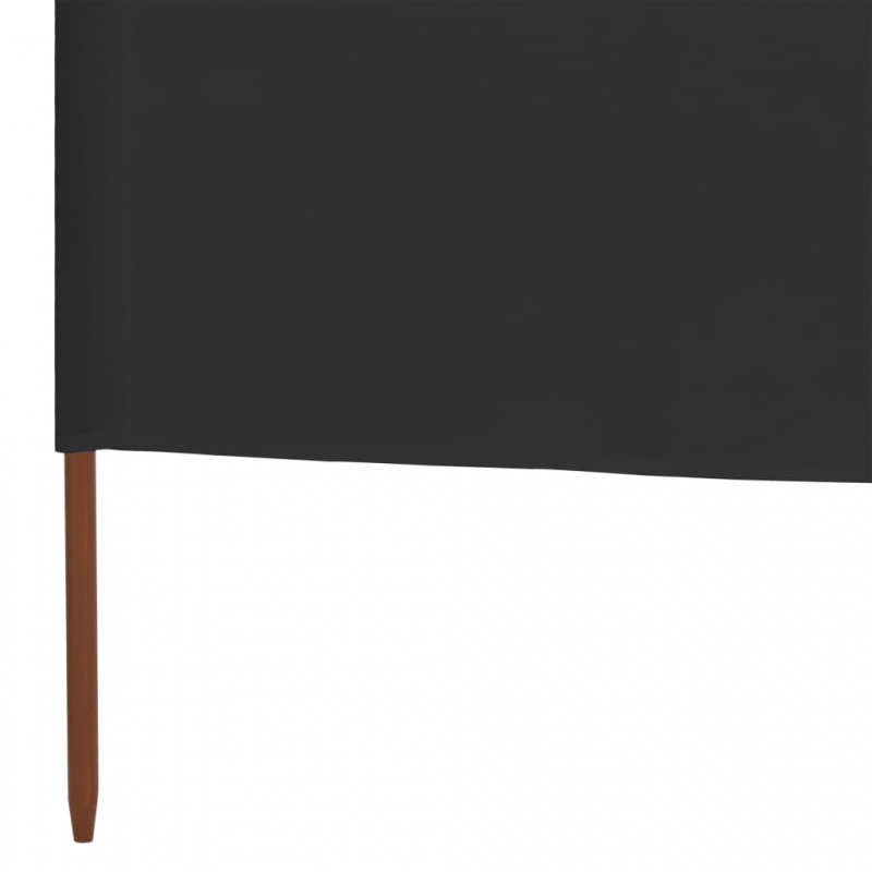 3-teiliges Windschutzgewebe 400 x 120 cm Anthrazit