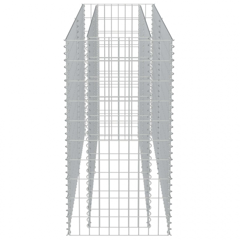 Gabionen-Hochbeet Verzinkter Stahl 180×50×100 cm
