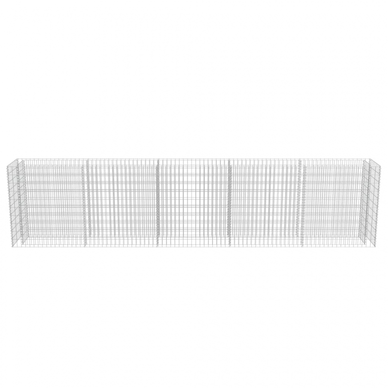 Gabionen-Hochbeet Verzinkter Stahl 450×50×100 cm