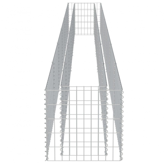 Gabionen-Hochbeet Verzinkter Stahl 540×50×50 cm