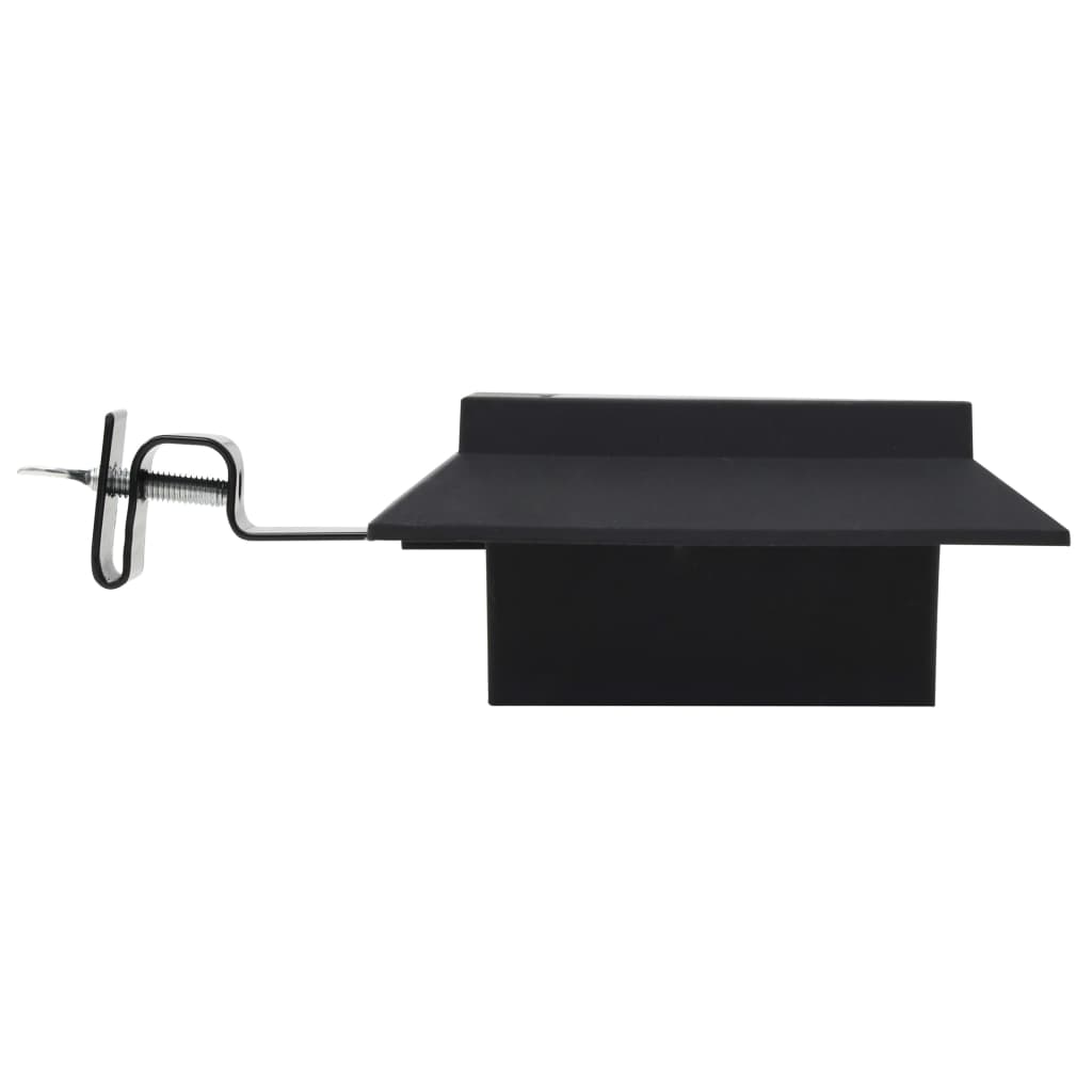 Outdoor Solarleuchten 6 Stück LED Quadratisch 12 cm Schwarz